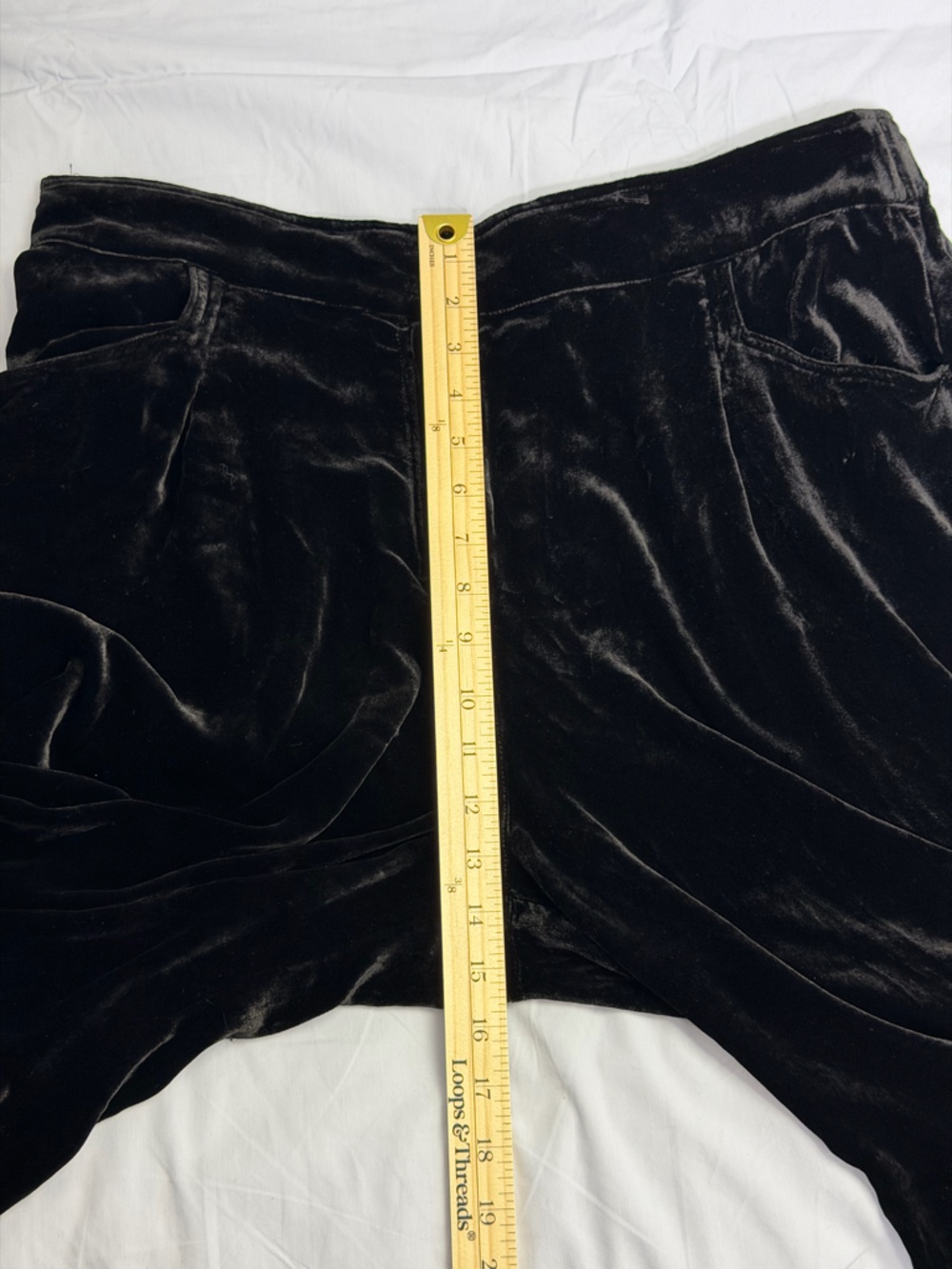 NWT Johnny Was Workshop Steffania Velvet Wide Leg Embroidered Pants XL - Picture 7 of 9